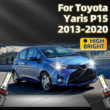 LED Car Headlight 30000LM 9012 Light Auto Bulbs 6000K with Fan For Toyota Yaris P15 2013-2020 2014 2015 2016 2017 2018