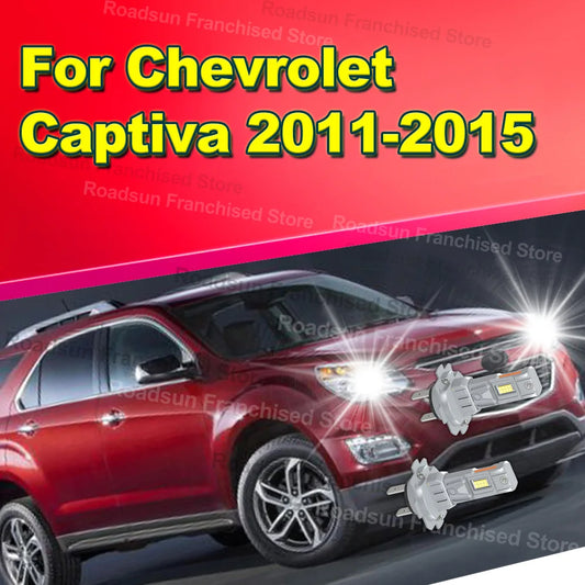 2x High Low Beam Lamp Bulbs 30000LM H7 Fanless For Chevrolet Captiva 2011-2015 2012 2013 2014
