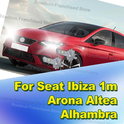 2x High Low Beam Lamp Bulbs H7 1:1 Wireless 30000LM Plug and Play For Seat Ibiza 1m Arona Altea Alhambra