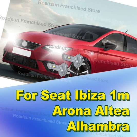 2x High Low Beam Lamp Bulbs H7 1:1 Wireless 30000LM Plug and Play For Seat Ibiza 1m Arona Altea Alhambra