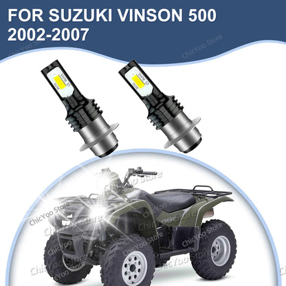 Motorcycle Headlight Bulbs 20000LM LED Lamp For Suzuki Vinson 500 2002 2003 2004 2005 2006 2007 Plug and Play 6000K