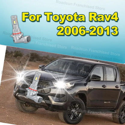 2X Car Headlight Bulbs Wireless 180W 30000LM For Toyota Rav 4 Rav4 2006-2013 2007 2008 2009 2010 2011 2012