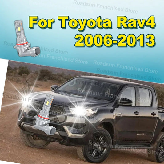 2X Car Headlight Bulbs Wireless 180W 30000LM For Toyota Rav 4 Rav4 2006-2013 2007 2008 2009 2010 2011 2012