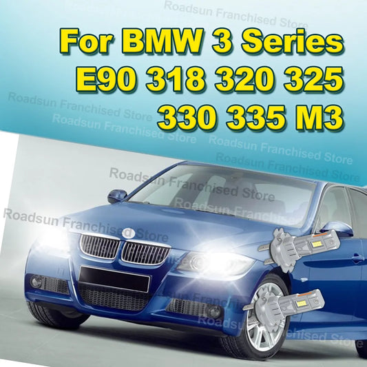 2x High Low Beam Lamp Bulbs 30000LM 6000K 12V H7 For BMW 3 Series E90 318 320 325 330 335 M3