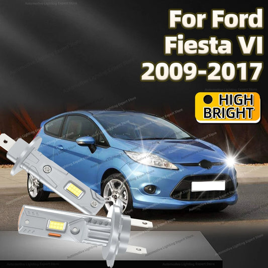 2/4Pcs 6000K Super Bright LED Headlight Bulb Kit Driving Light For Ford Fiesta VI 2009-2017 2011 2012 2013 2014 2015 2016