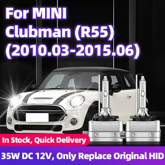 2Pcs For MINI CLUBMAN R55 2010 2011 2012 2013 2014 2015 HID Xenon Headlight Bulbs 12V 35W D1S 6000K 8000K Fast Start Headlamps