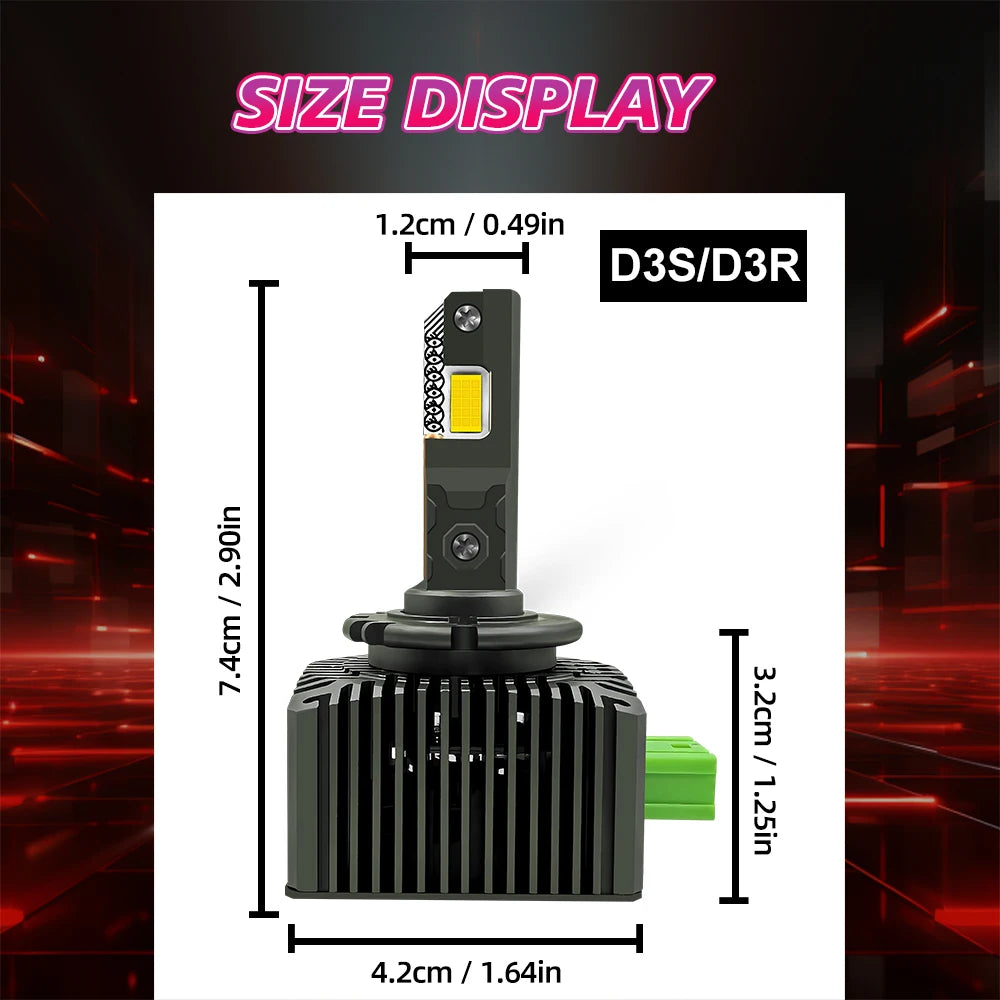2x Car Bulb D3S 6000K For Audi A1 A3 A4 A5 A6 A7 A8 Q3 Q5 Q7 S3 S4 S5 SQ5 RS6 HID to LED CSP 3570 Headlight / Xenon HID Headlamp