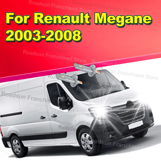 2X Car Headlight Bulbs H1 30000LM Two Sided CSP 3570 For Renault Megane 2003-2008 2004 2005 2006 2007