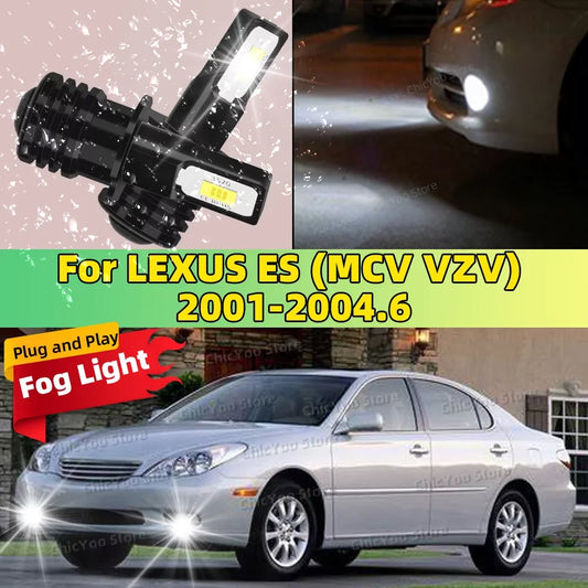 20000LM LED Fog Lamp Bulbs Car Front Fog Light White 6000K High Bright For LEXUS ES MCV VZV Saloon 2001 2002 2003 2004.6