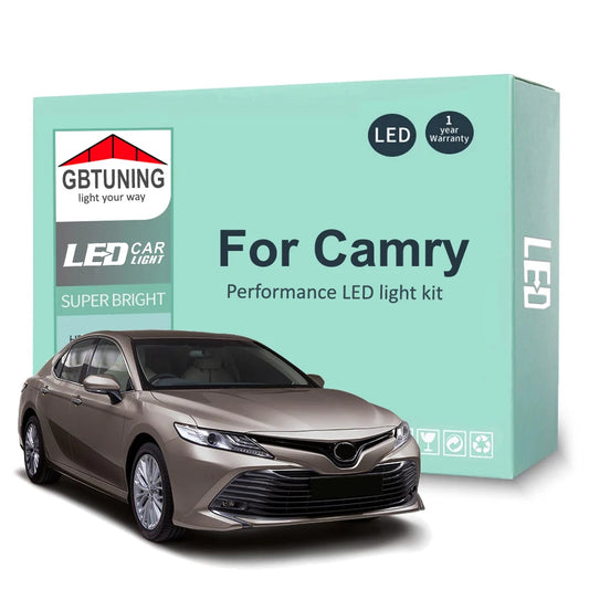 Car Accessories For Toyota Camry XV10 XV20 XV30 XV40 XV50 XV70 1992- 2017 2018 2019 2020 2021 Canbus LED Interior Light Bulb Kit