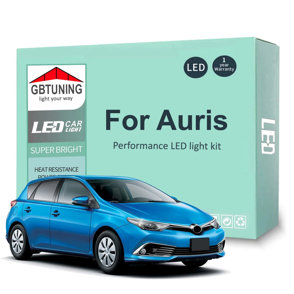 LED Interior Light Bulb Kit For Toyota Auris E15 E18 E21 2006-2016 2017 2018 2019 2020 2021 Car Map Dome Reading Lamp Canbus