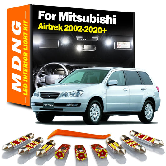 LED Bulbs Interior Dome Map Luggage Light Kit For Mitsubishi Airtrek 2002- 2018 2019 2020 2021 2022 2023 Car Glove box Bulbs