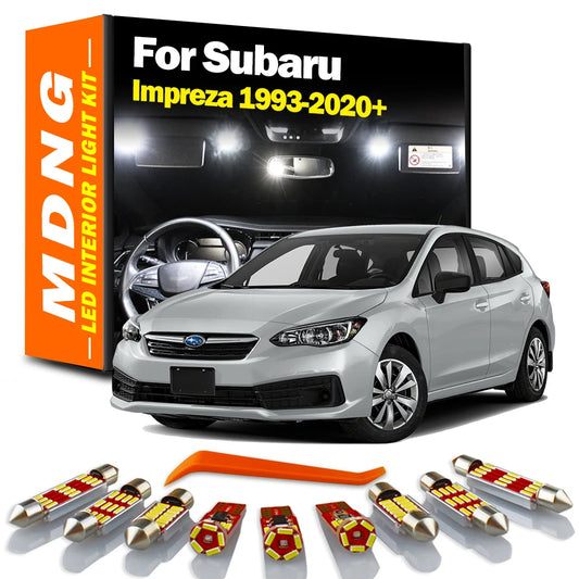 MDNG Canbus LED Interior Reading Trunk Light Kit Car Accessories For Subaru Impreza 1993-2016 2017 2018 2019 2020 2021 2022 2023