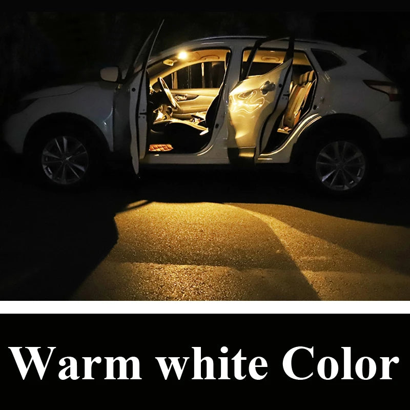 12Pcs Canbus LED Interior Light Bulb Kit For All New Nissan X-Trail Xtrail X Trail T33 2022 2023 2024 Car Reading Trunk Lamp