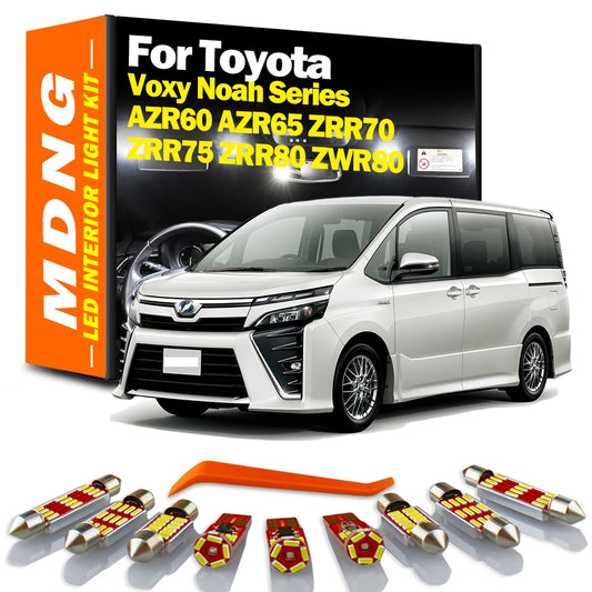 MDNG For Toyota Voxy Noah 60 65 70 75 80 Series AZR60 AZR65 ZRR70 ZRR75 ZRR80 ZWR80 LED Indoor Light Kit Car Accessories Canbus