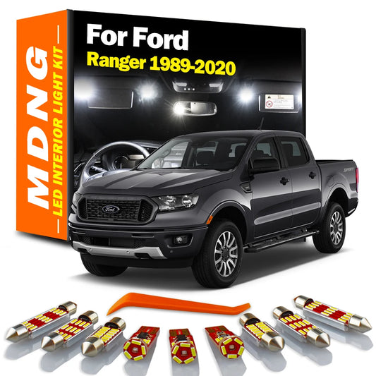 MDNG For Ford Ranger 1989-2020 Canbus Vehicle LED Interior Trunk Dome Light Kit Map Bulbs No Error Car Lighting Auto Accessories