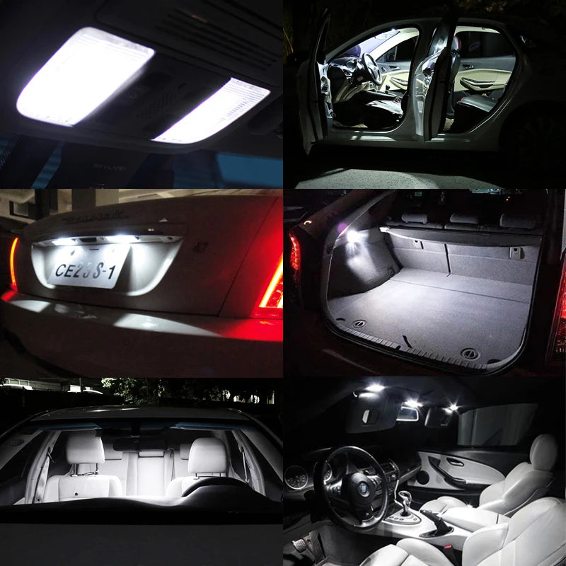 12Pcs Canbus LED Interior Light Bulb Kit For All New Nissan X-Trail Xtrail X Trail T33 2022 2023 2024 Car Reading Trunk Lamp