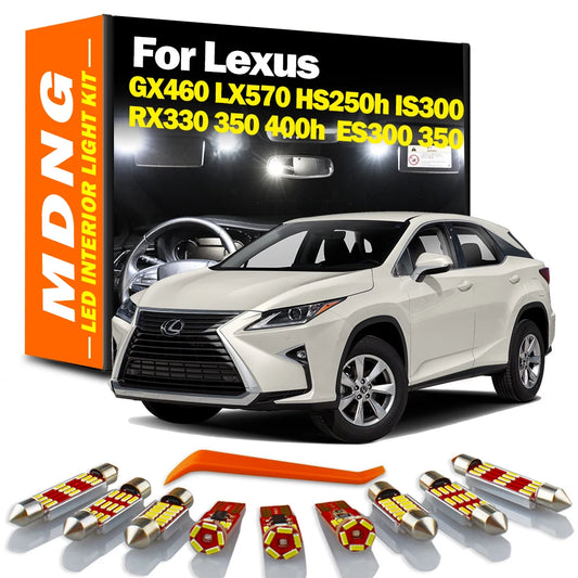 Canbus Car LED Interior Reading Light Kit For Lexus GX460 RX330 RX350 RX400h RX450h IS300 ES300 LX570 HS250h ES350 Courtesy Bulb