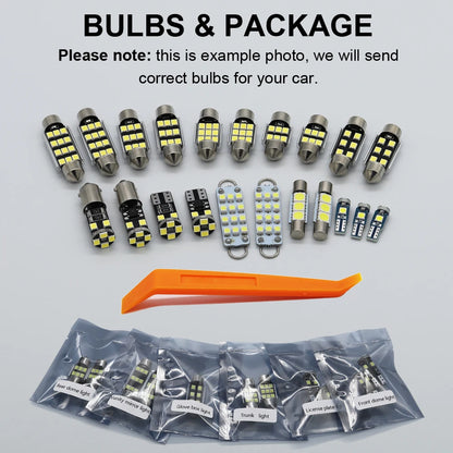 12Pcs Canbus LED Interior Light Bulb Kit For All New Nissan X-Trail Xtrail X Trail T33 2022 2023 2024 Car Reading Trunk Lamp