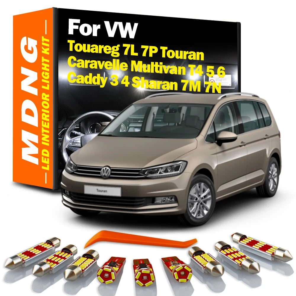 Canbus LED Interior Map Dome Light Kit For VW Touareg 7L 7P Touran Caravelle Multivan T4 5 6 Caddy 3 4 Sharan 7M 7N Car Bulbs