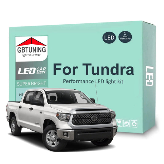 LED Interior Light Bulb Kit For Toyota Tundra 1999-2015 2016 2017 2018 2019 2020 2021 Car License Plate Lamp Canbus No Error