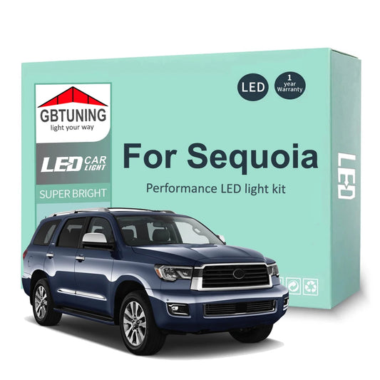 Canbus LED Interior Light Bulb Kit For Toyota Sequoia 2001-2017 2018 2019 2020 2021 Car Dome Reading Trunk Vehicle Lamp No Error