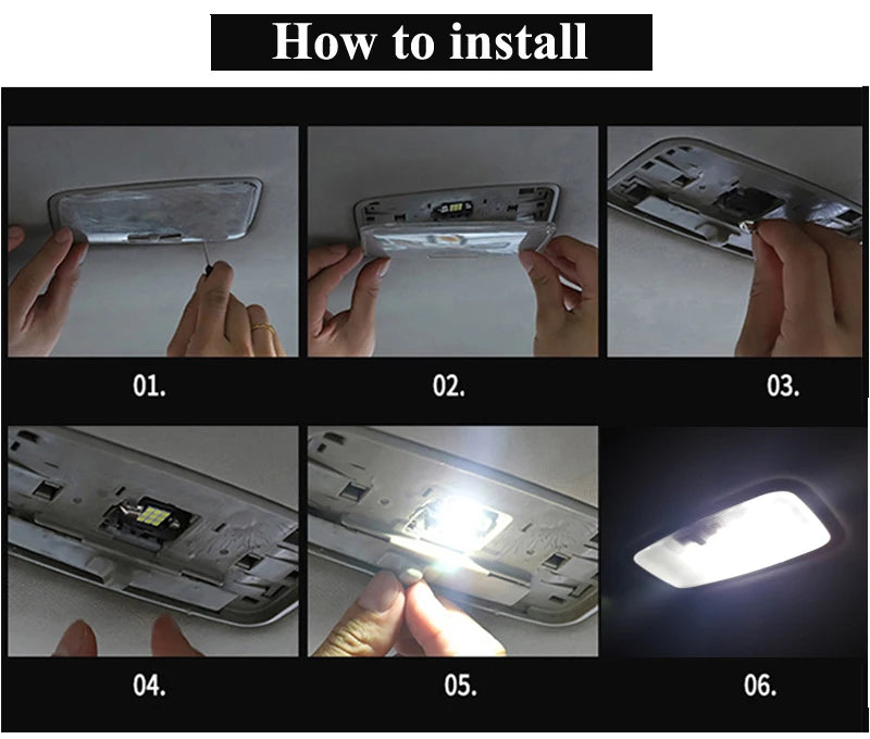 12Pcs Canbus LED Interior Light Bulb Kit For All New Nissan X-Trail Xtrail X Trail T33 2022 2023 2024 Car Reading Trunk Lamp