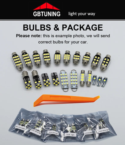 12Pcs Canbus LED Interior Light Bulb Kit For All New Nissan X-Trail Xtrail X Trail T33 2022 2023 2024 Car Reading Trunk Lamp