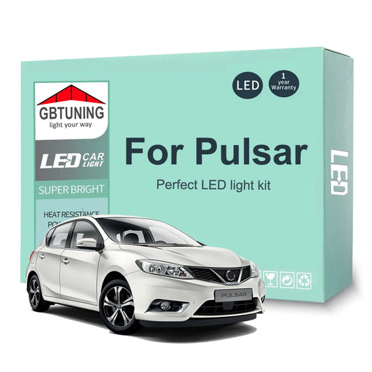 LED Interior Light Bulb Kit For Nissan Pulsar N14 N15 N16 C13 1990-2016 2017 2018 2019 2020 Car LED Map Dome Trunk Lamp Canbus