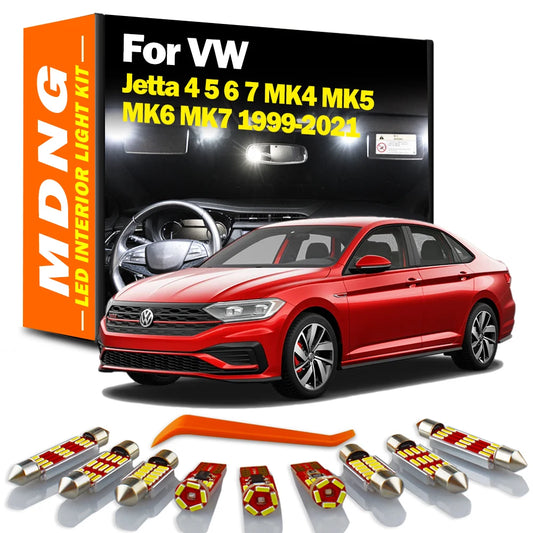 MDNG Accessories LED Bulbs Interior Map Dome Trunk Light Kit For VW Jetta 4 5 6 7 MK4 MK5 MK6 MK7 1999-2017 2018 2019 2020 2021