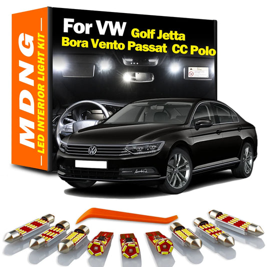 Interior LED Light Kit For VW Golf Jetta 4 5 6 7 Bora Vento Passat B5 B6 B7 B8 CC Polo 6R 6C 6N 6N1 6N2 9N 9N3 Car Reading Bulb