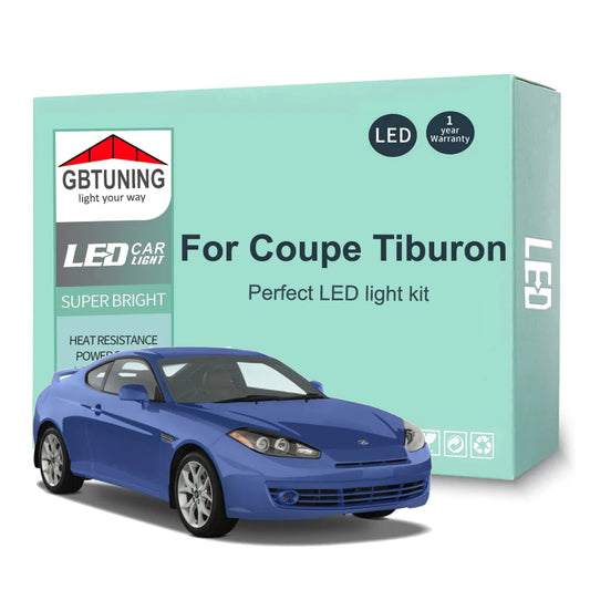 LED Interior Light Bulb Kit For Hyundai Coupe Tiburon RD GK 1996-2003 2004 2005 2006 2007 2008 2009 Car LED Lamp Canbus No Error