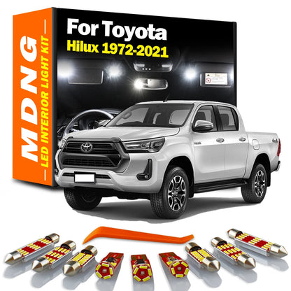 MDNG Canbus LED Interior Dome Map Trunk Light Kit For Toyota Hilux 1972-2015 2016 2017 2018 2019 2020 2021 No Error Car Bulbs