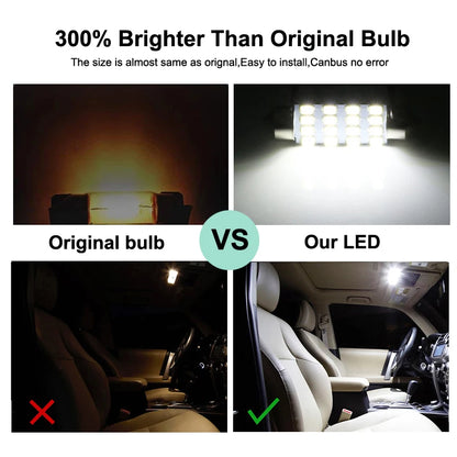 12Pcs Canbus LED Interior Light Bulb Kit For All New Nissan X-Trail Xtrail X Trail T33 2022 2023 2024 Car Reading Trunk Lamp