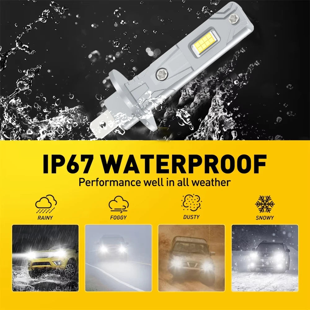 2/4Pcs 25000LM LED Canbus Headlight Bulb 6000K Car Lamp For Peugeot 207 2009 2010 2011 2012 2013 Super Bright 12V