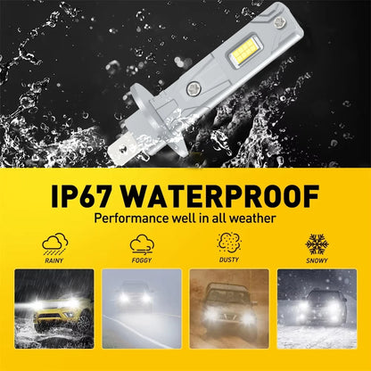 2/4Pcs 50000LM H7 H1 Led Bulb High Bright Car Headlight 6000K Plug Play For Renault Megane 2 2002 2003 2004 2005 2006 2007 2008