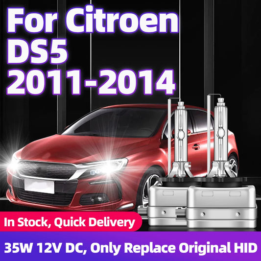 For Citroen DS5 2011 2012 2013 2014 Upgrade HID Xenon Car Headlights D1S 6000K Xenon White Auto Headlamp Bulbs DC 12V 35W 8000K