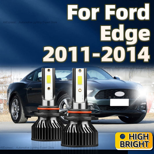 2Pcs Led Headlight Car Bulb 9012 HIR2 Auto Lamp 150W Brightness 12V 6000K with Fan Cooling For Ford Edge 2011 2012 2013 2014