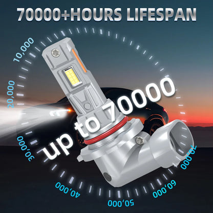 2X Car Headlight Bulbs 30000LM 180W For Nissan Leaf 2019 2020 2021 2022 2023 Accessories