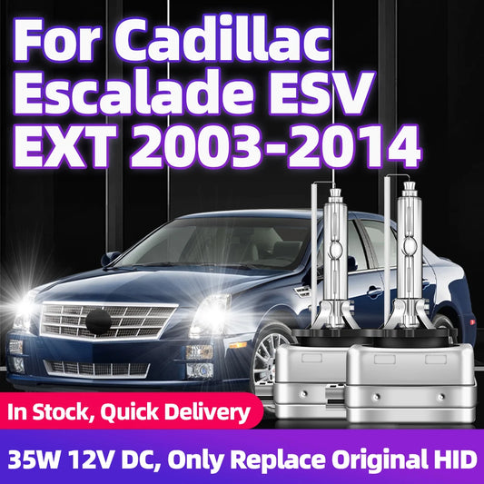 2x For Cadillac Escalade ESV EXT 2003-2008 2009 2010 2011 2012 2013 Xenon D1S 35W Lamp HID Bulb 12V Car Headlights 6000K 8000K