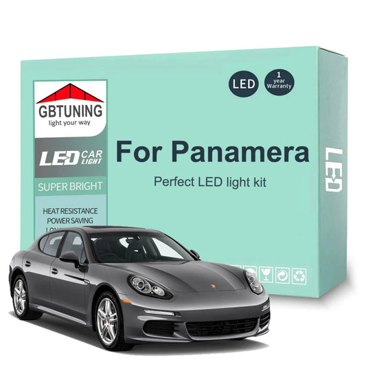 16Pcs LED Interior Light Bulb Kit For Panamera 970 2009 2010 2011 2012 2013 2014 2015 2016 Car Indoor Reading Trunk Lamp Canbus
