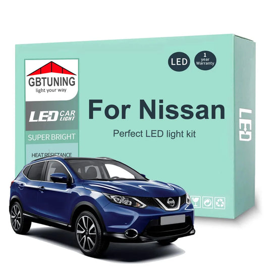 LED Interior Light Bulb Kit For Nissan Qashqai X-Trail Kicks Juke Murano Leaf Versa Sentra Pathfinder Canbus Car Indoor Lamp