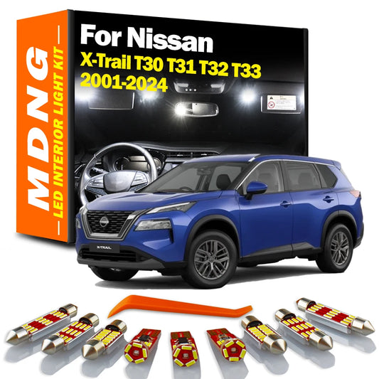 Accessories For Nissan X-Trail Xtrail T30 T31 T32 T33 2001-2018 2019 2020 2021 2022 2023 2024 Car LED Bulbs Interior Light Kit