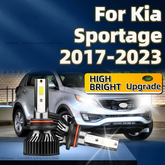 6000K LED Headlight Car Light Bulbs HB3 Canbus Lamp 25000LM with Fan For Kia Sportage 2017 2018 2019 2020 2021 2022 2023
