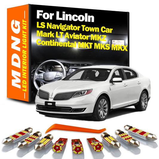 LED Interior Reading Map Light Kit For Lincoln LS Navigator Town Car Mark LT Aviator Continental MKT MKS MKX MKZ Car Accessories