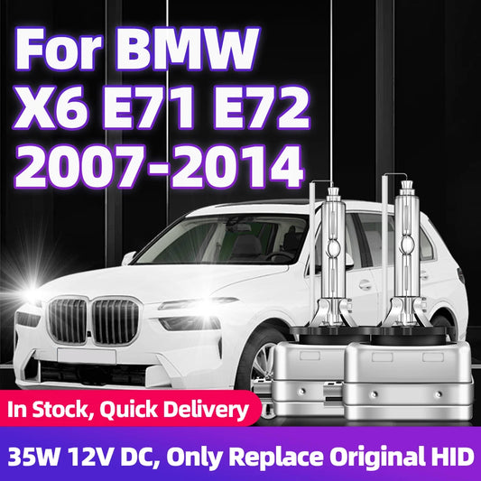 2x For BMW X6 E71 E72 2007 2008 2009 2010 2011 2012 2013 2014 Car Headlamps 12V 35W D1S HID Xenon Headlights Bulbs 6000K 8000K
