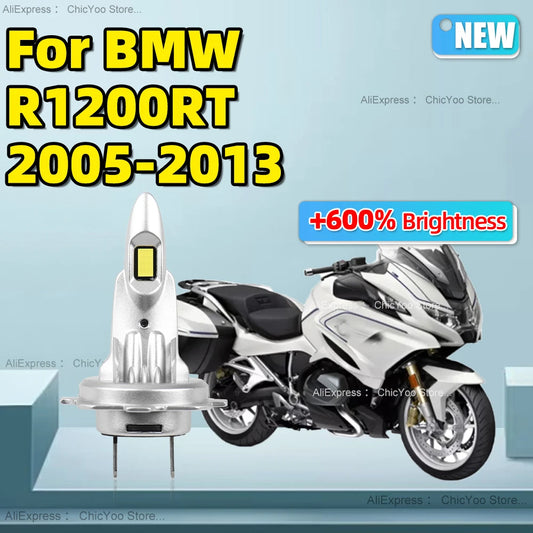 1PCS Motorcycle LED Headlight Bulbs 6000k CSP Chip Wireless For BMW R1200RT 2005 2006 2007 2008 2009 2010 2011 2012 2013