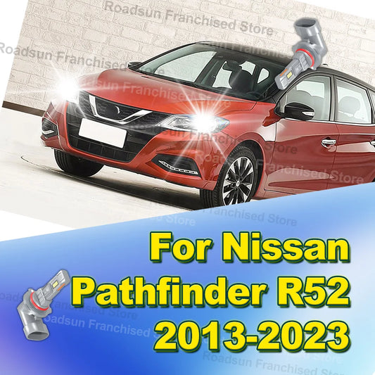 2X Car Headlight Bulbs 30000LM 3570 CSP Chips For Nissan Pathfinder R52 2013-2023 2014 2015 2016 2017 2018 2019 2020 2021