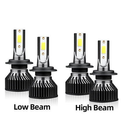 2/4Pcs LED Bulb 50000LM Car White H7 High Bright Headlight with Fan For FIAT DUCATO 2014 2015 2016 2017 2018 2019 2020