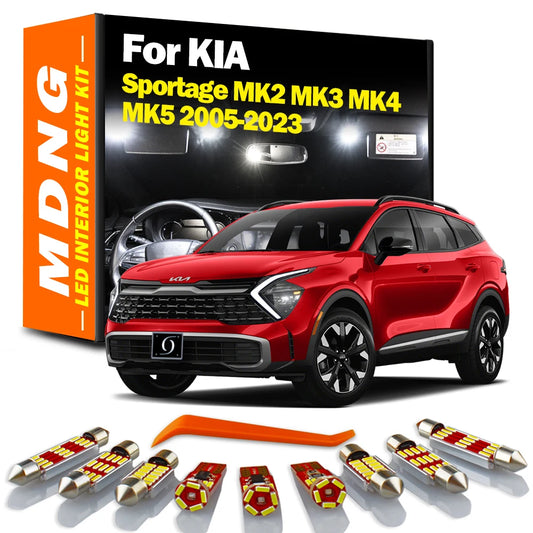 Interior LED Bulb Map Light Kit For KIA Sportage MK2 MK3 MK4 MK5 2 3 4 5 II III IV V 2005-2019 2020 2021 2022 2023 Accessories